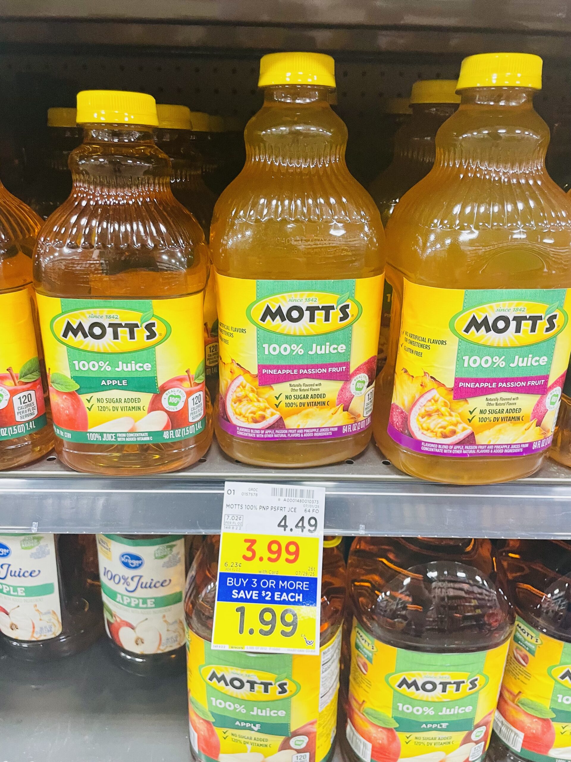 mott's apple juice kroger shelf image (1)