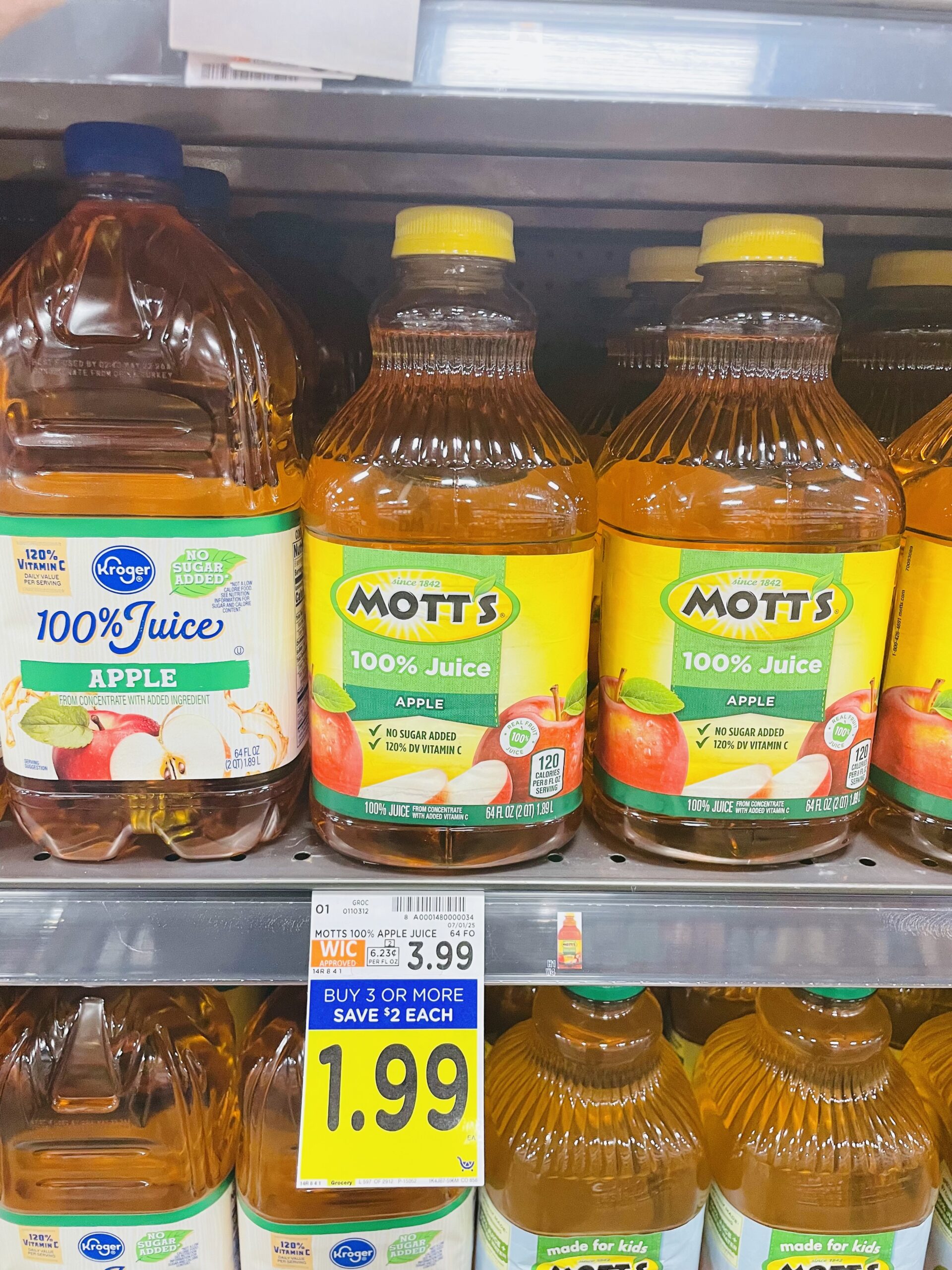 mott's apple juice kroger shelf image (1)