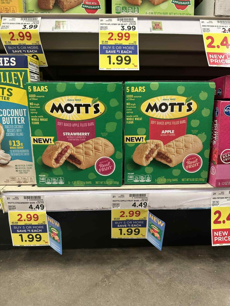 mott's bars kroger shelf image