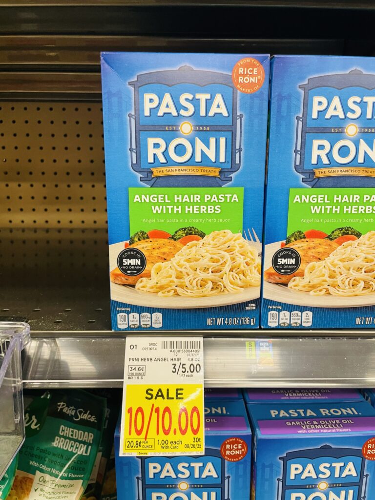 pasta roni kroger shelf image (1)