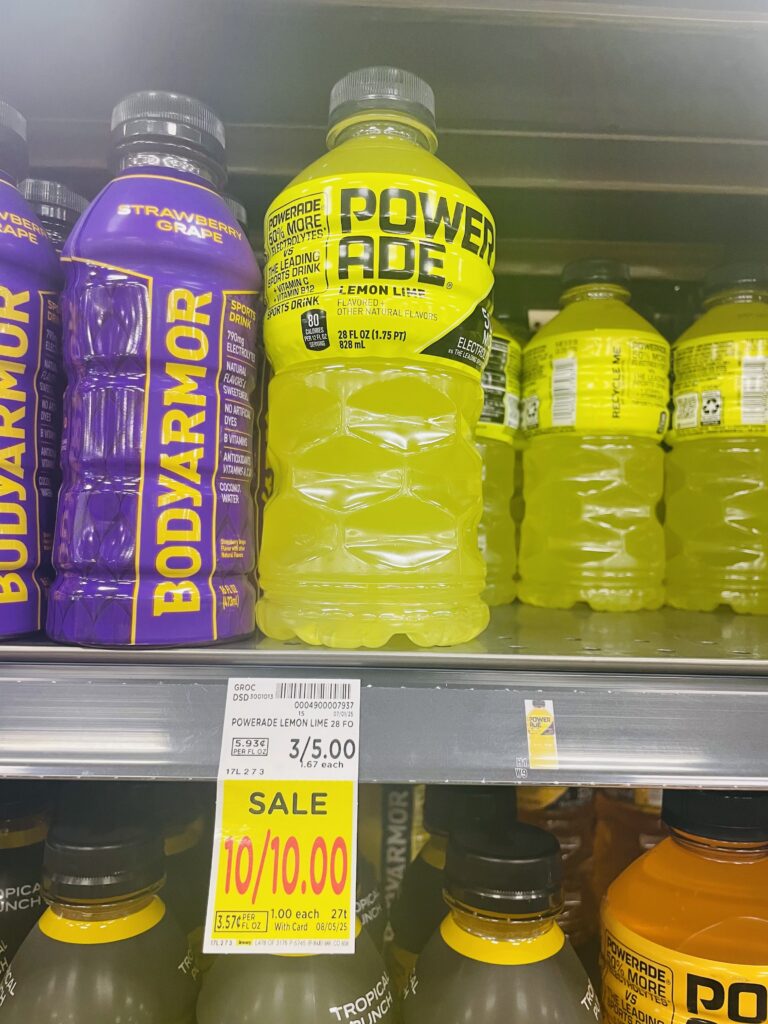 powerade, bodyarmor kroger shelf image (6)