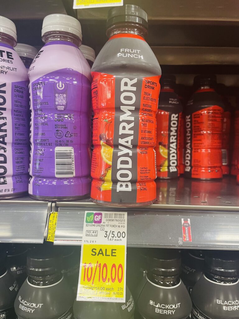 powerade, bodyarmor kroger shelf image (6)