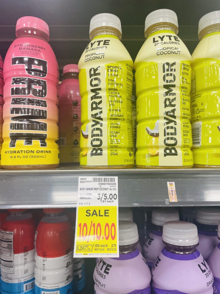 powerade, bodyarmor kroger shelf image (6)