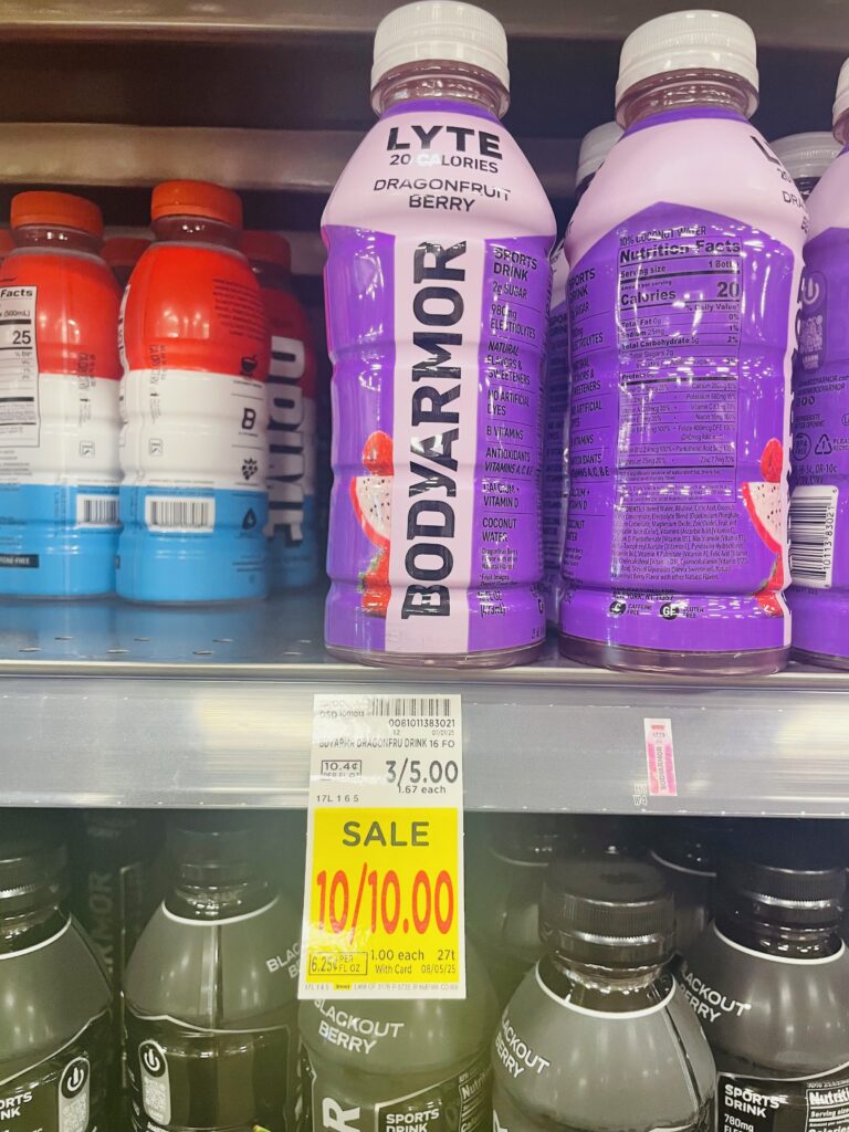 powerade, bodyarmor kroger shelf image (6)