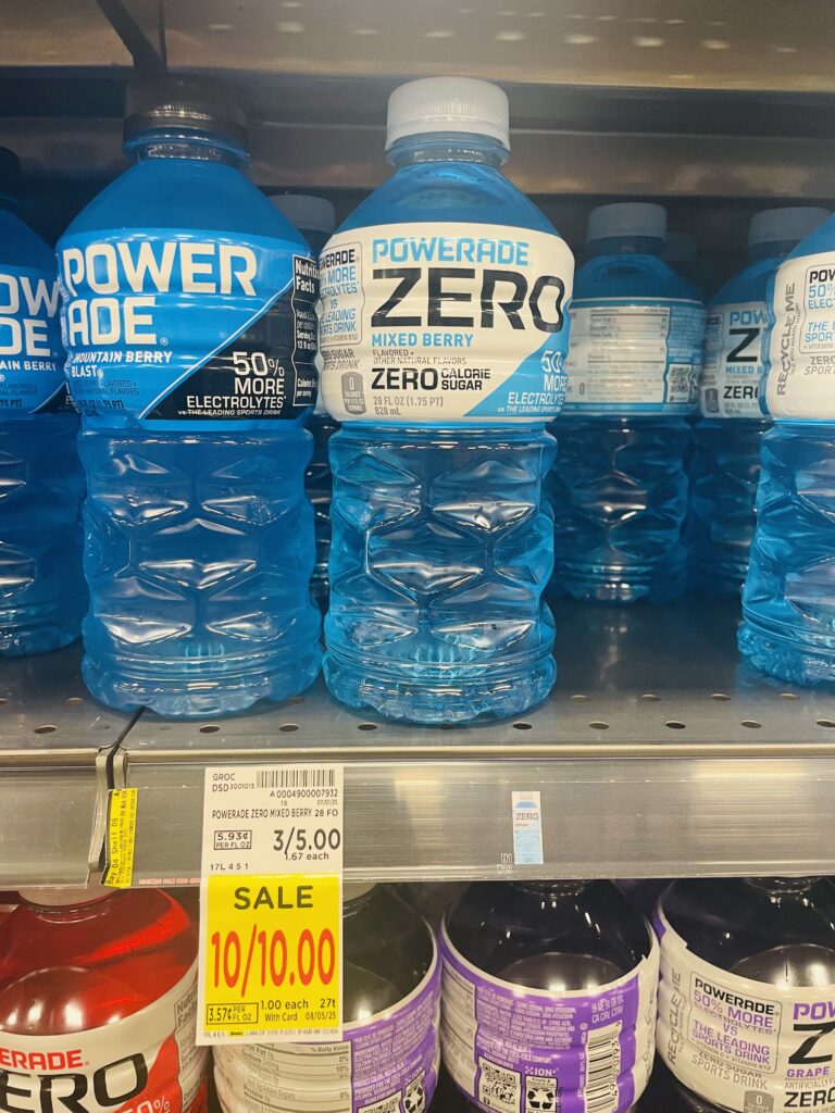 powerade, bodyarmor kroger shelf image (6)