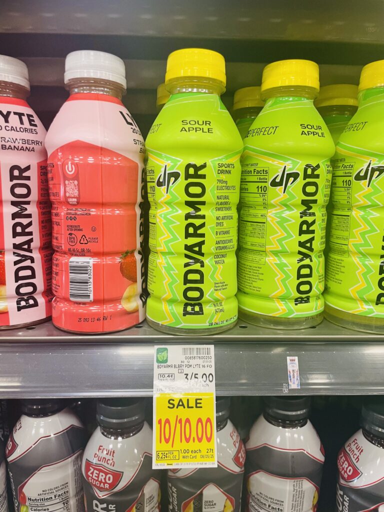 powerade, bodyarmor kroger shelf image (6)