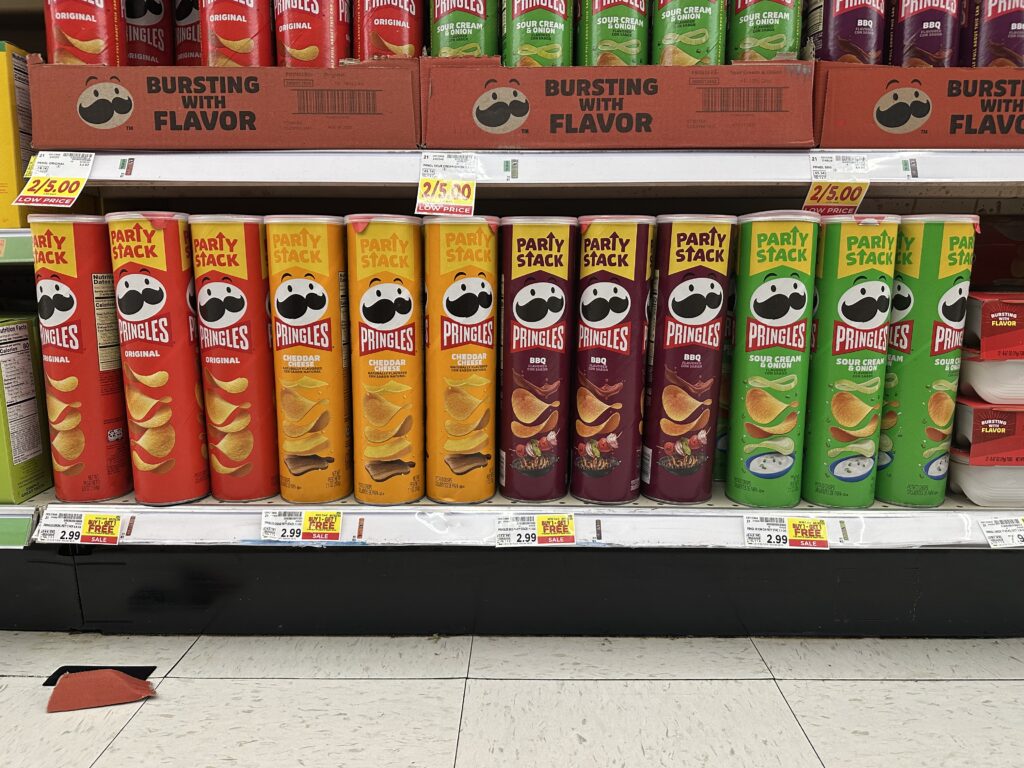 pringles kroger shelf image