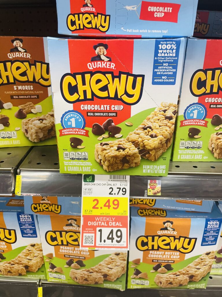 quaker chewy bars kroger shelf image (1)