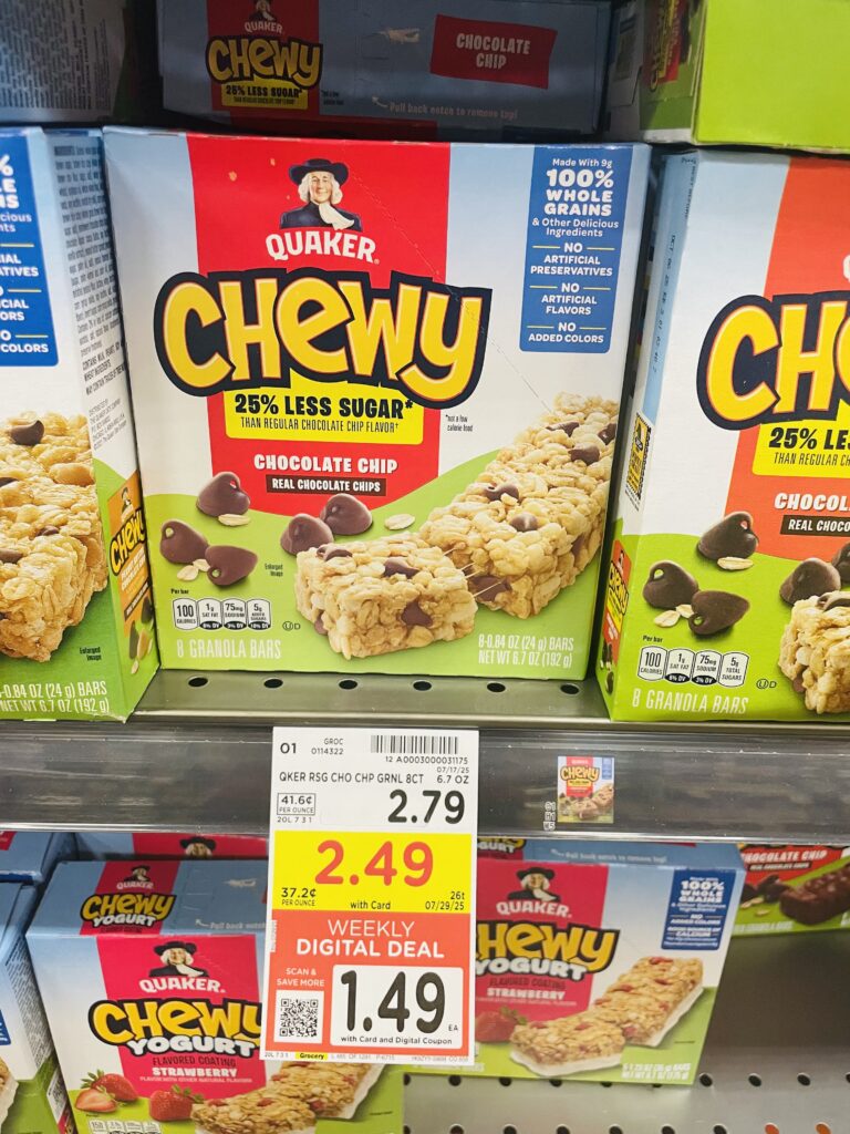 quaker chewy bars kroger shelf image (1)