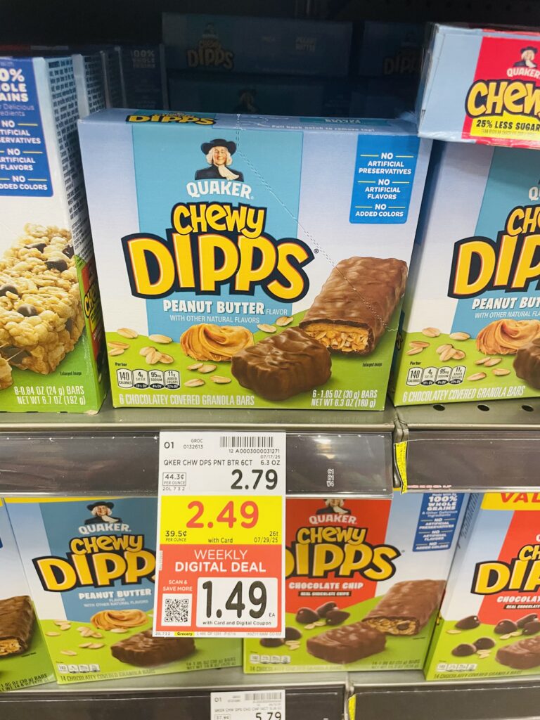 quaker chewy bars kroger shelf image (1)