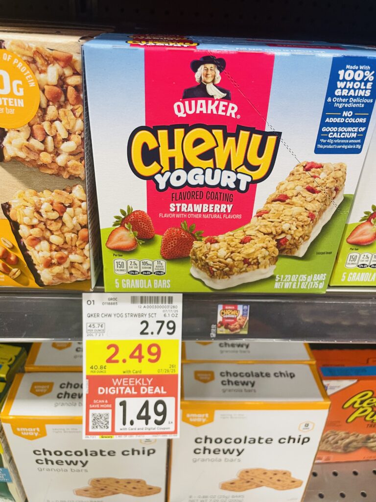 quaker chewy bars kroger shelf image (1)