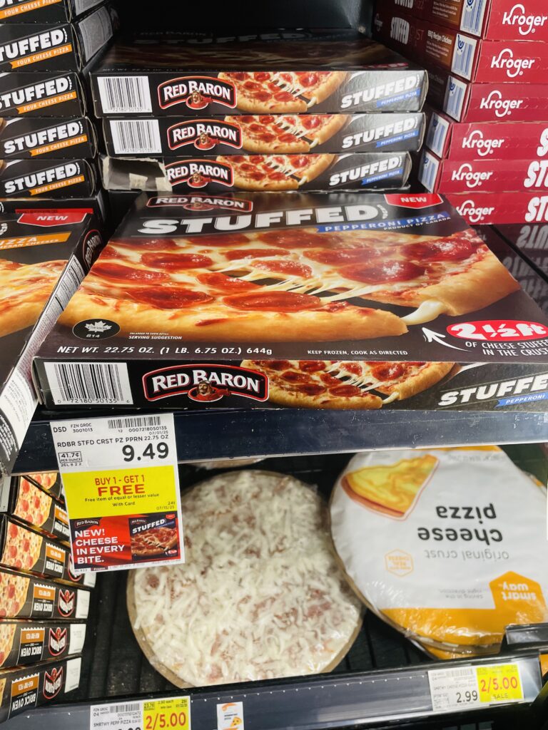 red baron pizza kroger shelf image (1)