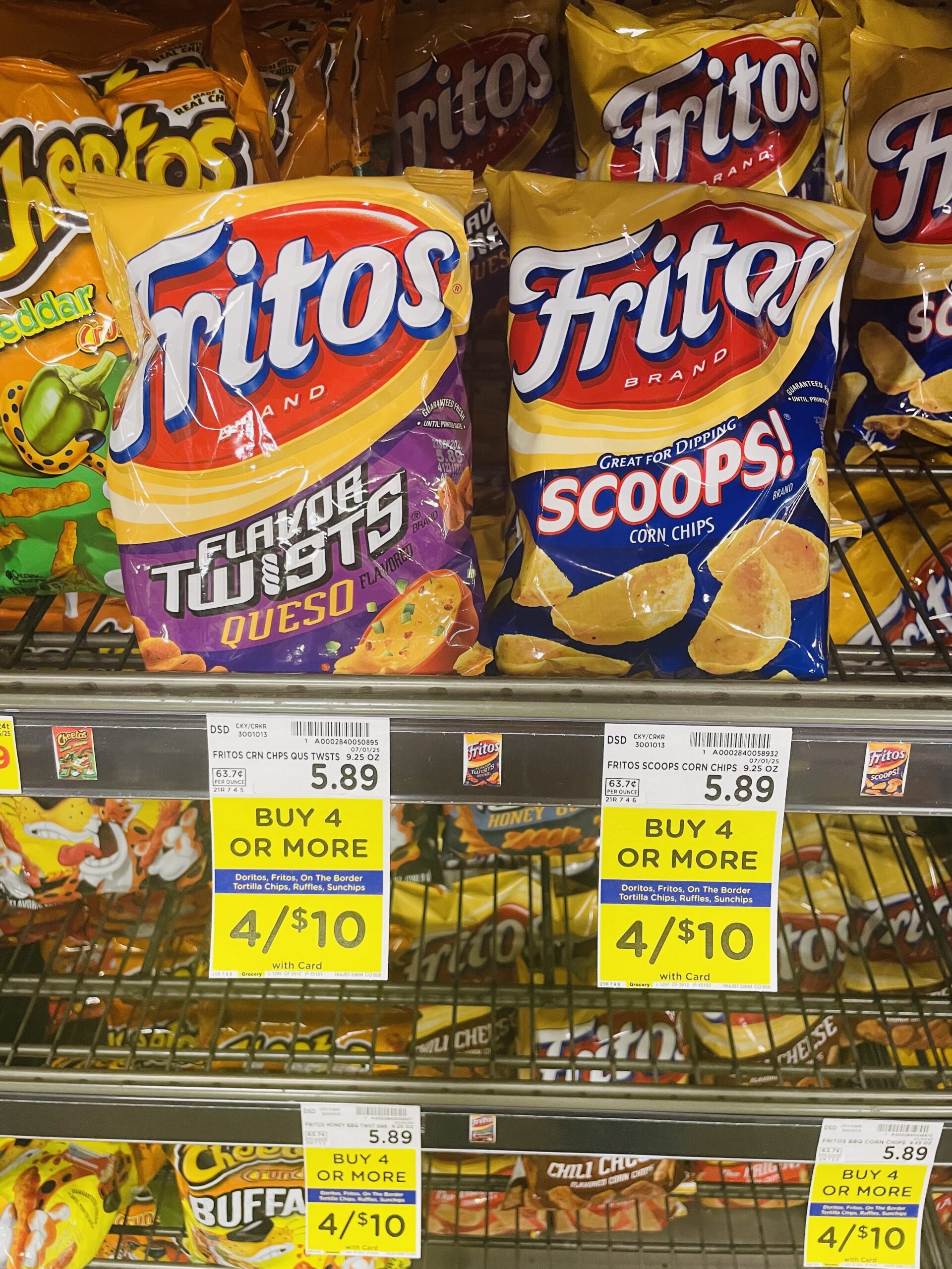 ruffles doritos and fritos kroger shelf image (1)