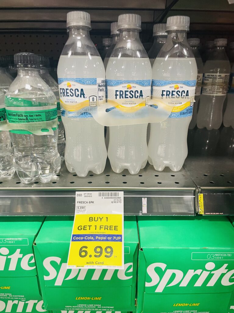 soda bottles kroger shelf image (1)