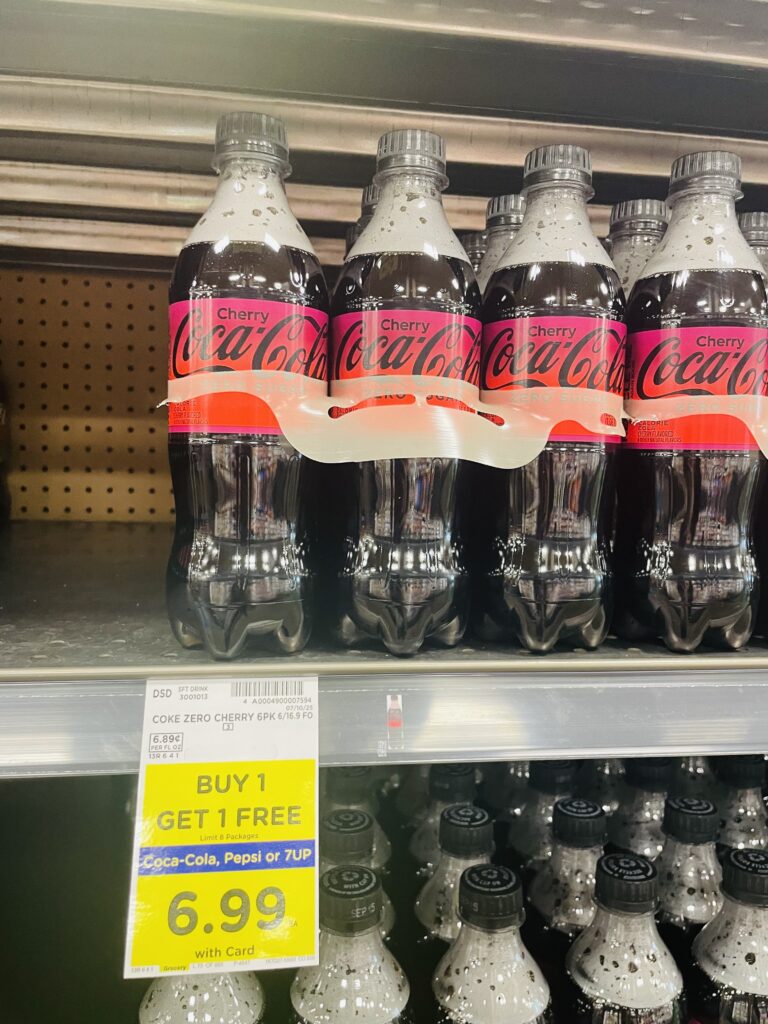 soda bottles kroger shelf image (1)