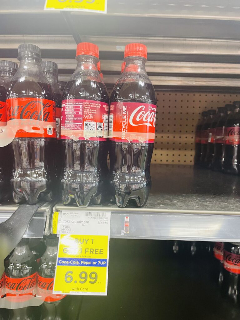 soda bottles kroger shelf image (1)