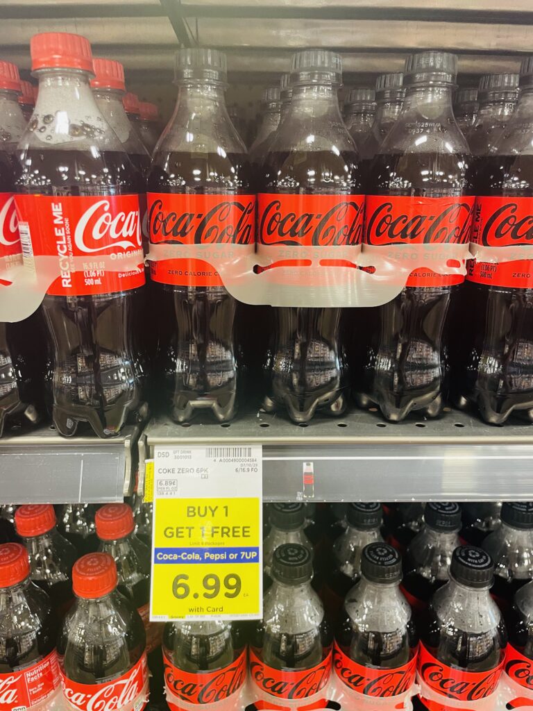 soda bottles kroger shelf image (1)