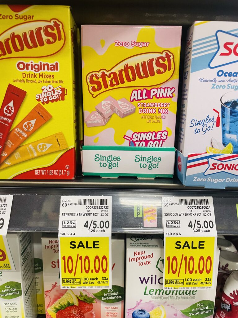 starburst and sonic drink mix kroger shelf image (1)