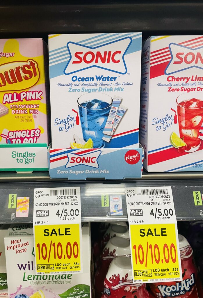 starburst and sonic drink mix kroger shelf image (1)