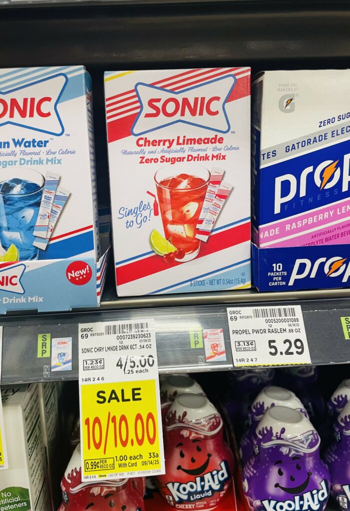 starburst and sonic drink mix kroger shelf image (1)