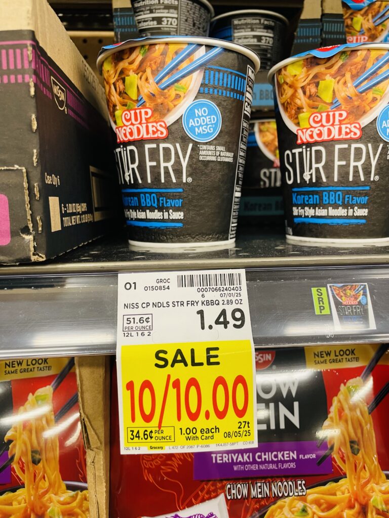 $1 ramen and chow mein kroger shelf image (1)