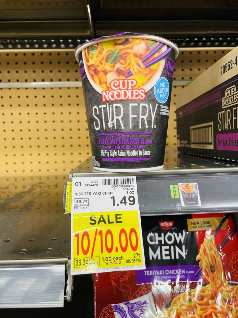$1 ramen and chow mein kroger shelf image (1)