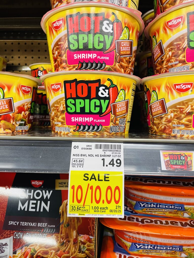 $1 ramen and chow mein kroger shelf image (1)
