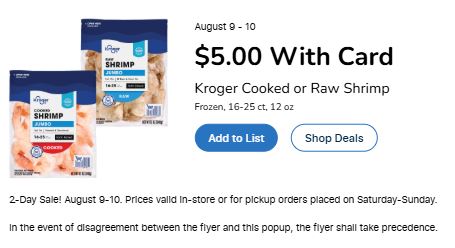 Kroger 2 Day Sale