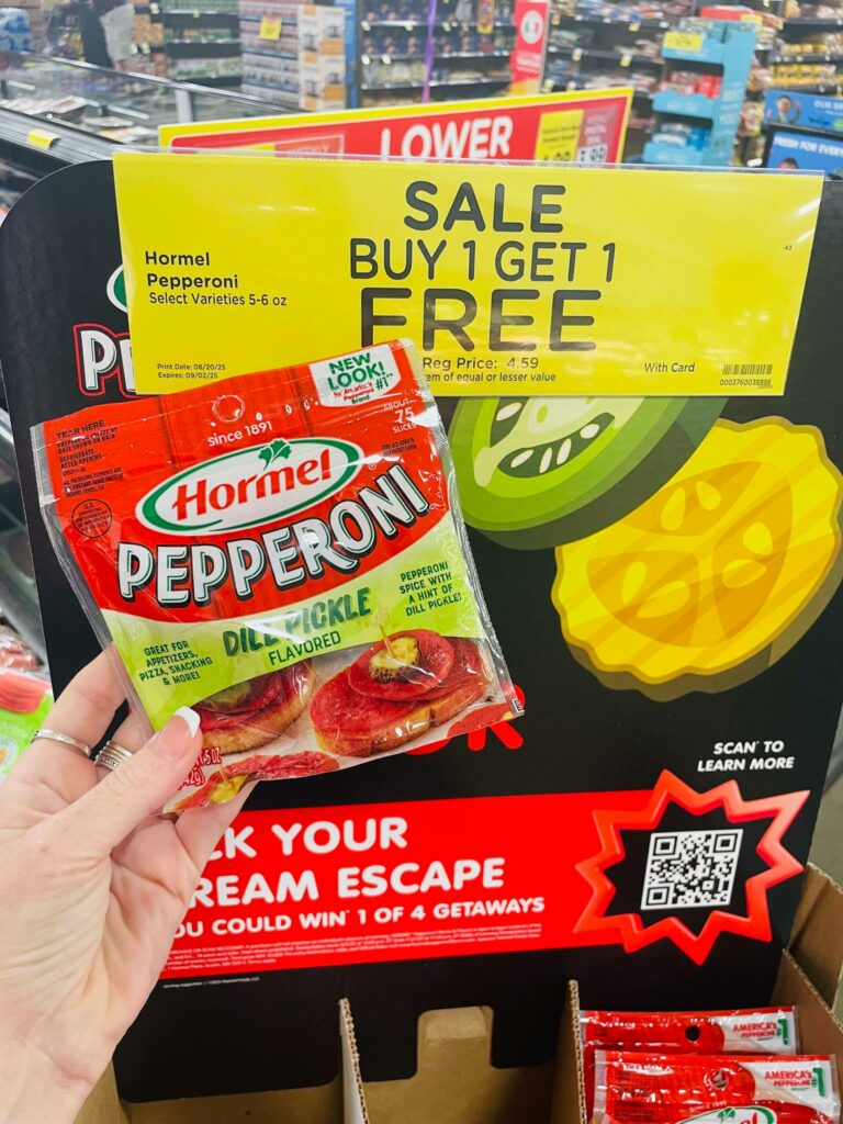 hormel pepperoni kroger shelf image