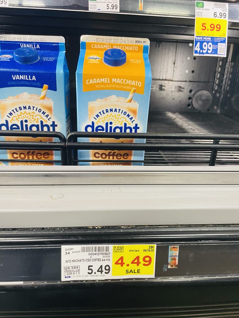 International Delight Iced Coffee Kroger Shelf Image