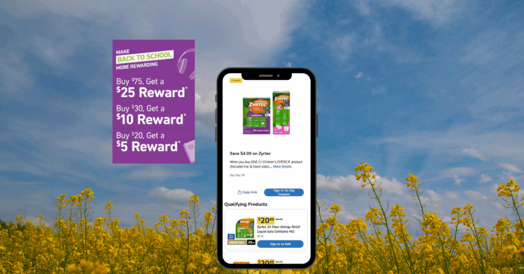 Benadryl and Tylenol Kroger Digital Coupons
