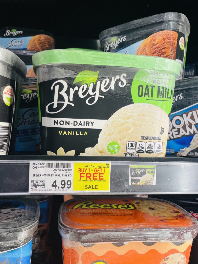 Breyers Ice Cream Kroger Shelf Image 