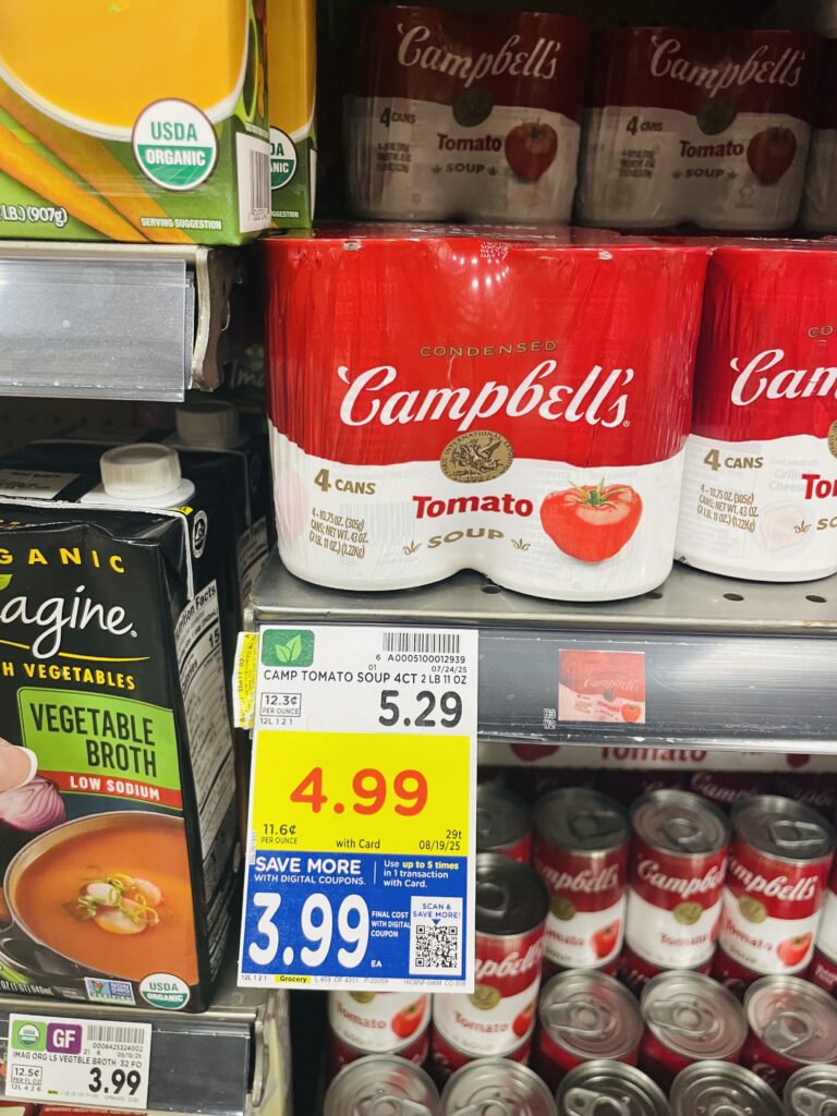 Campbell's Soups Kroger Shelf Image