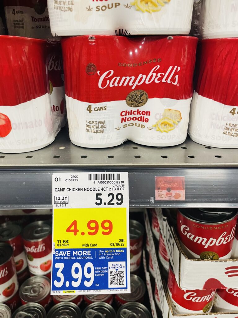 Campbell's Soups Kroger Shelf Image