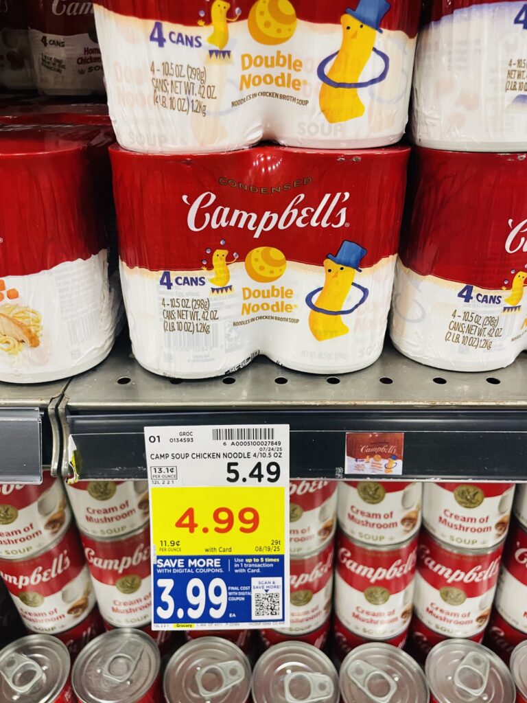 Campbell's Soups Kroger Shelf Image