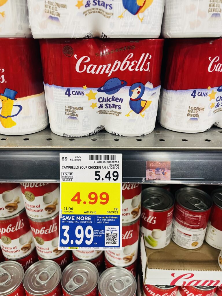 Campbell's Soups Kroger Shelf Image