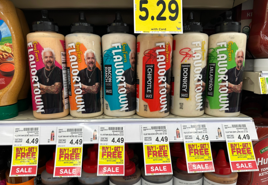 Flavortown sauces kroger shelf image