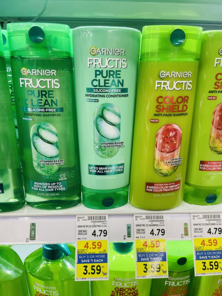 Garnier and L'Oreal Paris Hair Care Kroger Shelf Image 