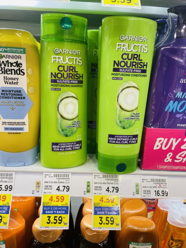 Garnier and L'Oreal Paris Hair Care Kroger Shelf Image 