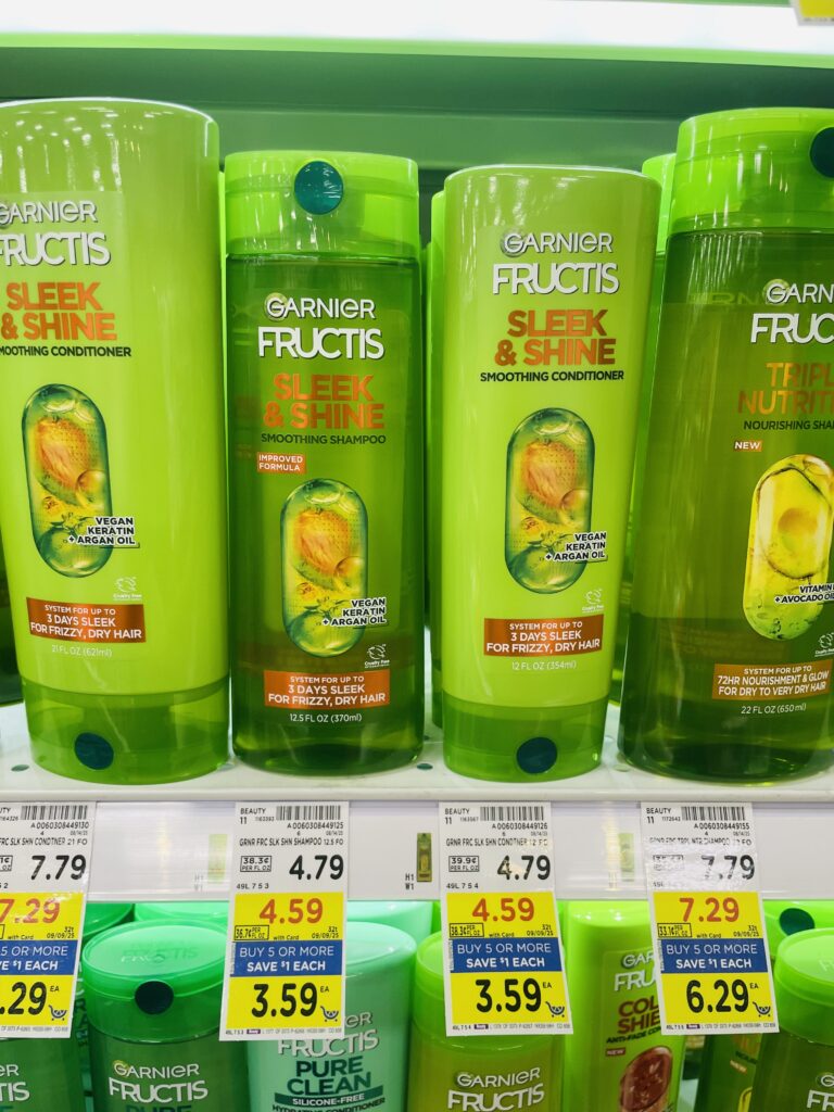 Garnier and L'Oreal Paris Hair Care Kroger Shelf Image 