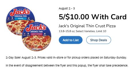 Kroger 2 day sale