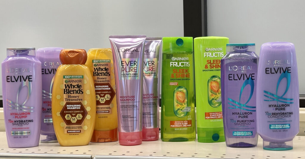 L'Oreal Paris and Garnier Shampoo and Conditioner Kroger