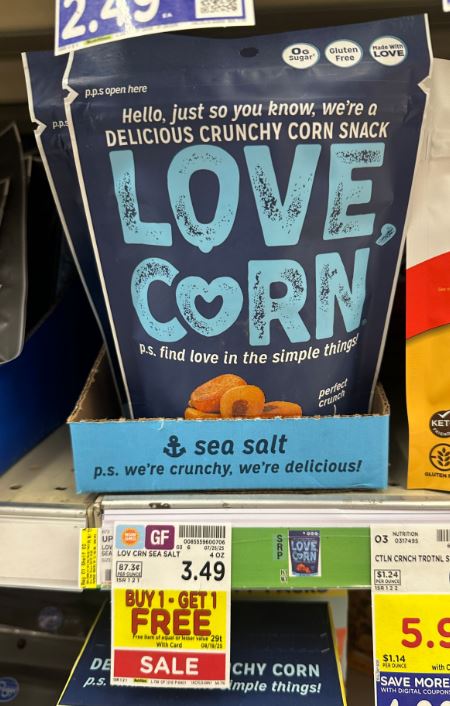 Love Corn Kroger Shelf Image