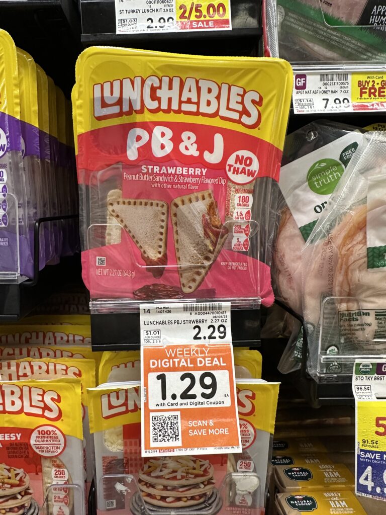 Lunchables Kroger Shelf Image