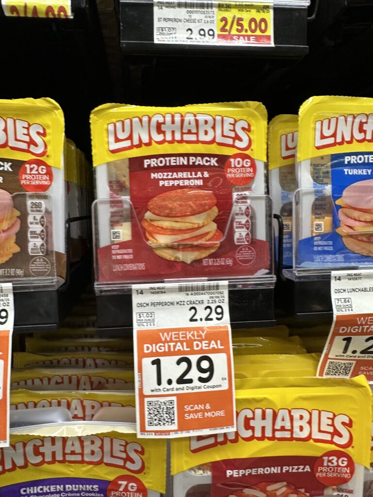 Lunchables Kroger Shelf Image