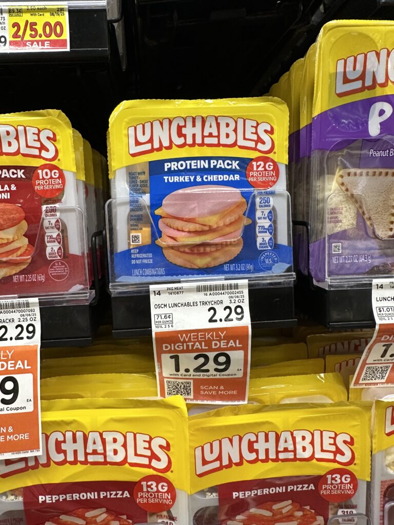 Lunchables Kroger Shelf Image