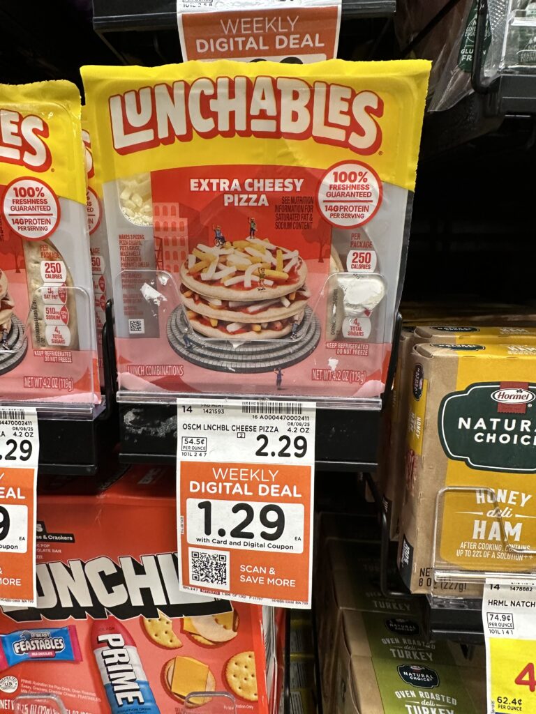 Lunchables Kroger Shelf Image