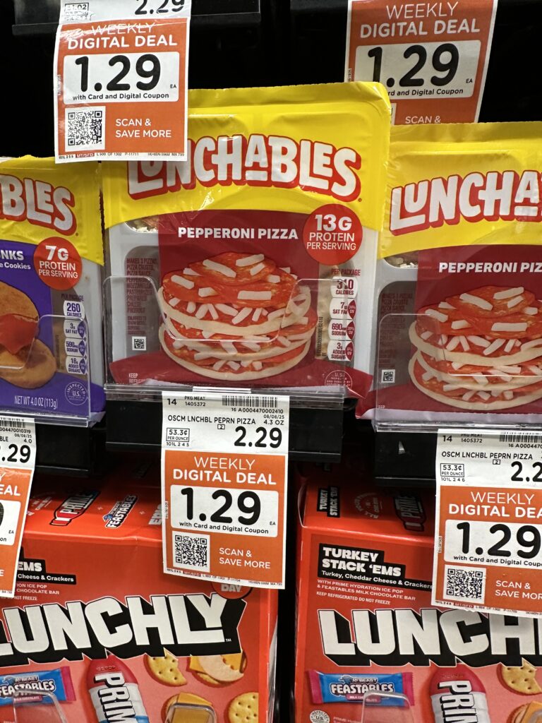 Lunchables Kroger Shelf Image