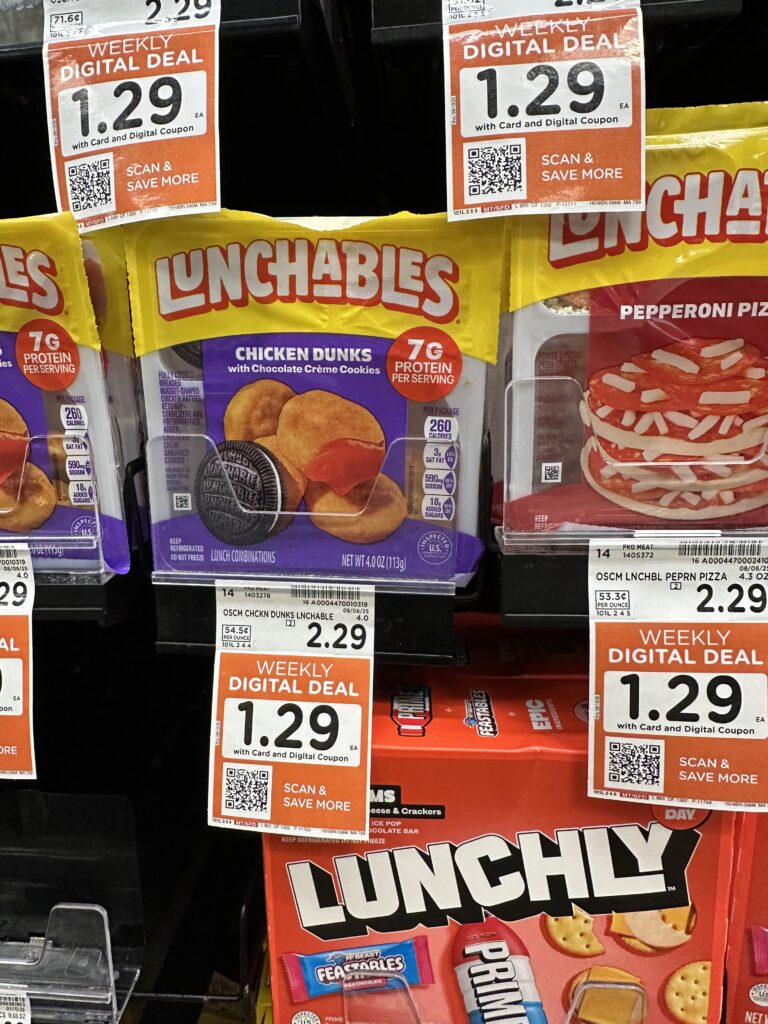 Lunchables Kroger Shelf Image