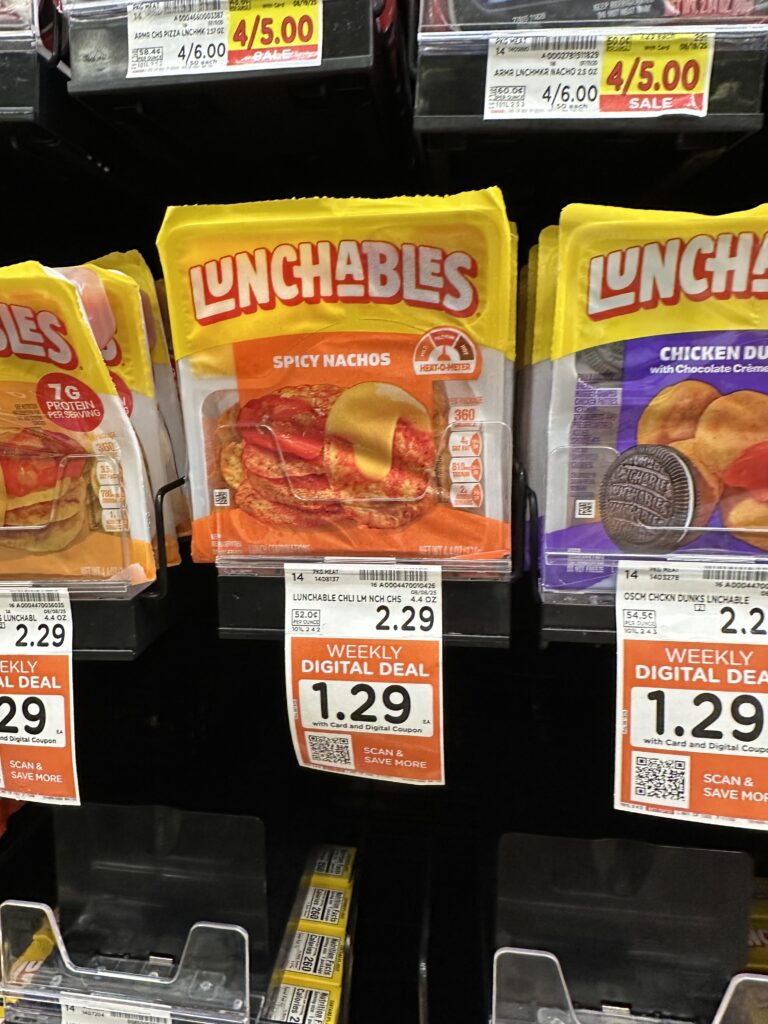 Lunchables Kroger Shelf Image